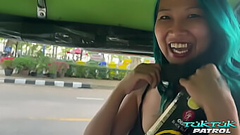 A Thai Babe Gets Wild On A Big White Cock After Meeting Him