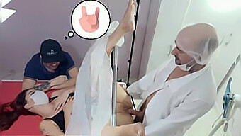 Husband Watches Wife Get Examined By Strange Gynecologist!