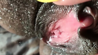 Intense Close-Up Of Amateur Finger Play And Intense Squirting