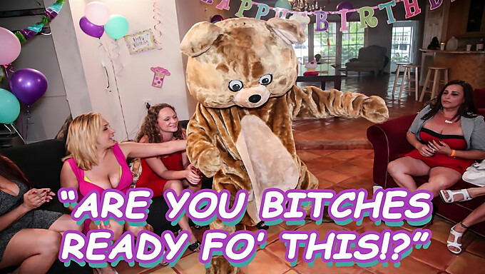 Dancingbear'S Birthday Surprise: A Wild Group Orgy With Big Tits And Bears