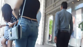 Indian Girl In Tight Pants Shows Off Her Assets