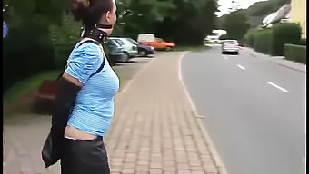 Public Humiliation With Ballgagged Submission