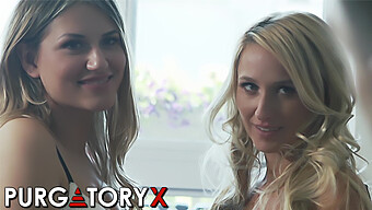 Blonde Babe Explores Her Wild Side With Misha And Vanessa In Pornographic Video