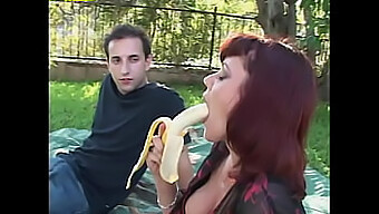 Busty Mature Mom Seduces Her Stepson'S Best Friend Outdoors