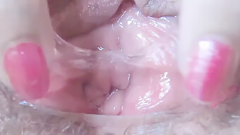 Intense Close-Up Of A Vagina During Fingering In Homemade Lesbian Video