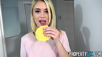 Petite Blonde Teen Engages In Hardcore Sex With Roommate In Pov