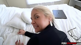 A Busty Milf With A Big Ass And A Big Cock Steps Up To Her Young Son For A New Round Of Pleasure