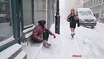 Quebec Beauty Kate Brixxton Engages In Hardcore Sex With A Homeless Man