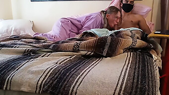 Young American Teen In Pajamas Gives A Blowjob In Cfnm Orgy