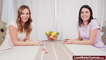 Two Stunning Women Strip As Punishment For A Lost Bet