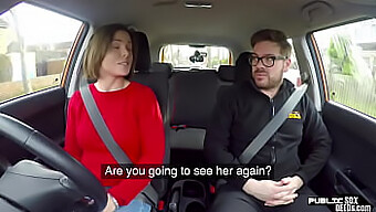 British College Student Gets Publicly Creampied In The Backseat Of A Car