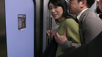 Mature Japanese Housewife Experiences Humiliation On Public Train