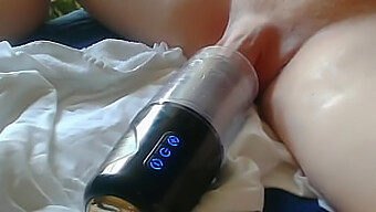 Masturbating With A Sex Toy To The Point Of Ejaculation