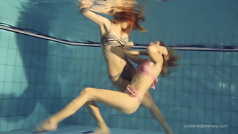 Underwater Lesbian Encounter Between Horny Russian Teens Nastya And Duna