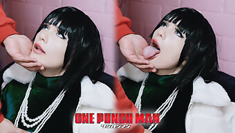 Fubuki Cosplay Underkastar Sig Bdsm Och Grov Sex