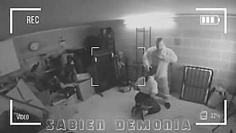 Sabien Demonia'S Intimate Encounter With A School Worker Caught On Camera