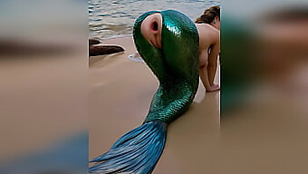 A Stranger'S Intense Encounter With A Mermaid On The Beach, Resulting In Her Tender Anus Being Severely Penetrated And Left Gaping